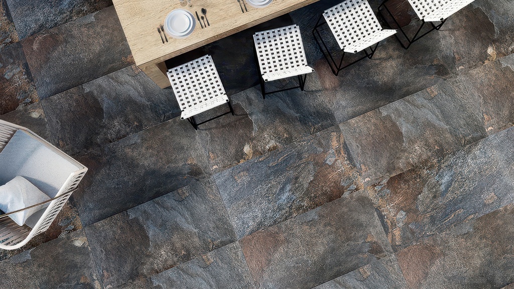 Mountain 12x24 Honed Slate Look Porcelain Tile