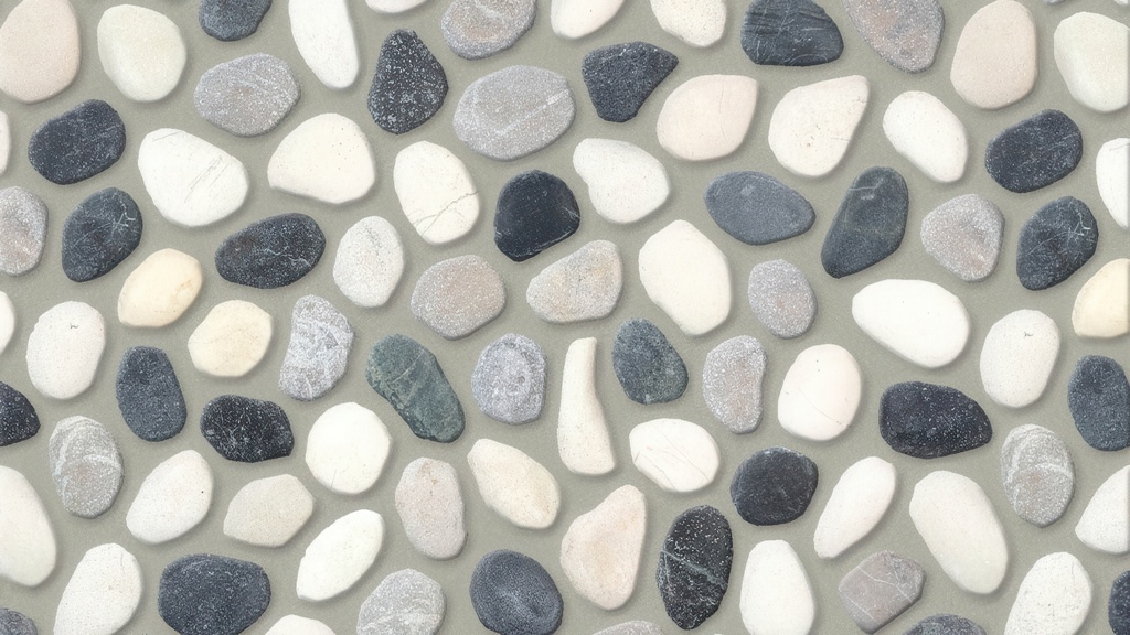 Pebbles Natural Stone River Rock Mosaic