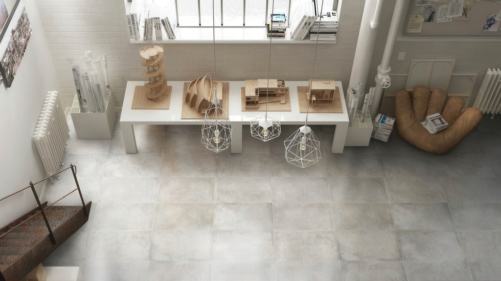 Gotham 12x24 Matte Cement Look Porcelain Tile