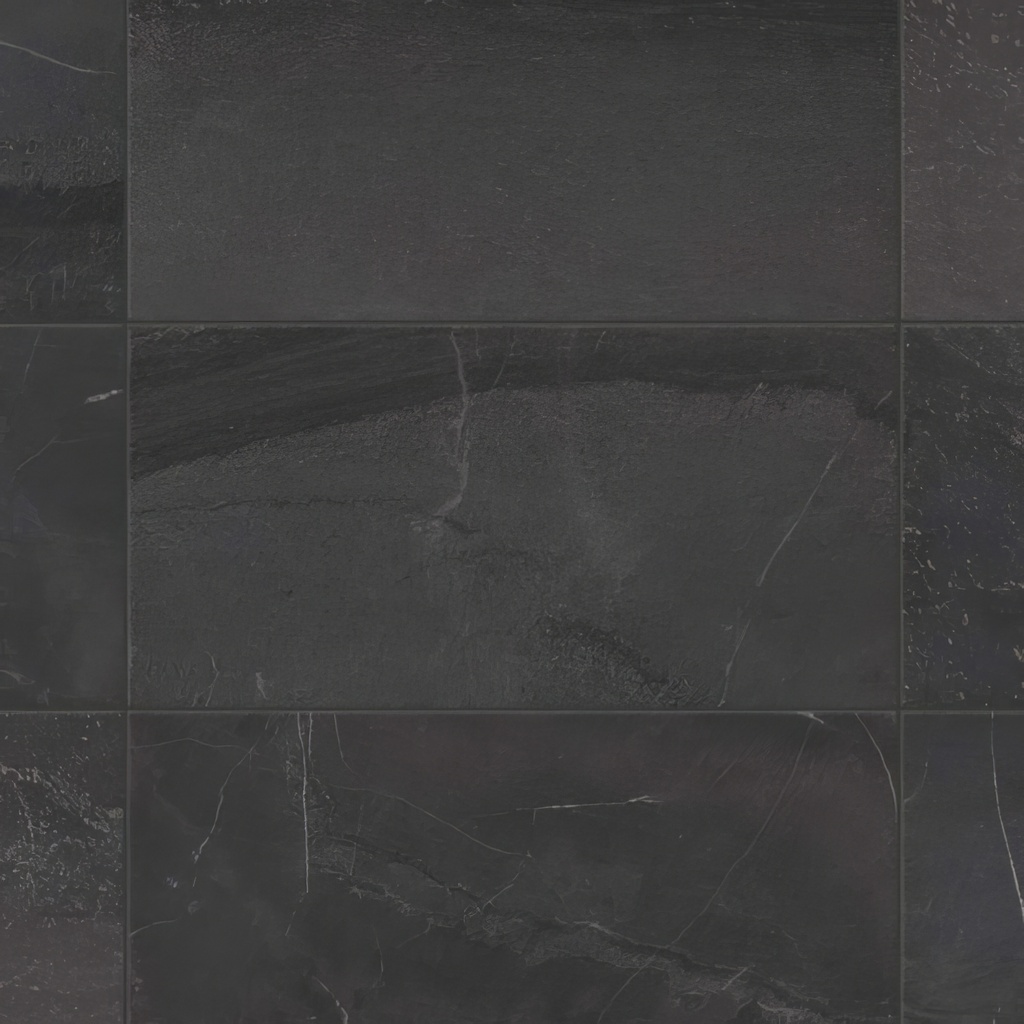 Contemporary Slate 12x24 Matte or Grip Finish Slate Look Porcelain Tile