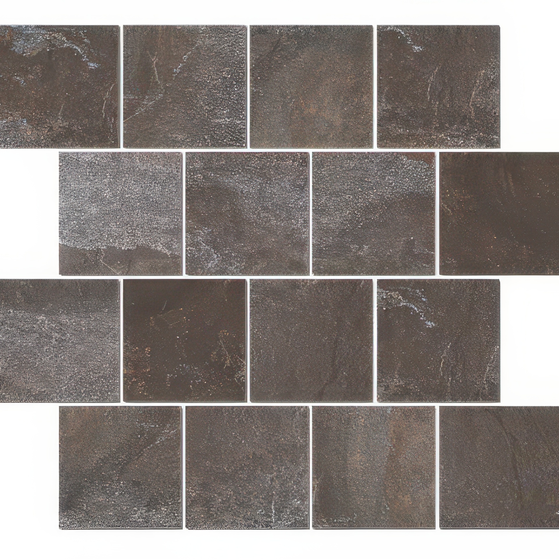 Mountain 3x3 Honed Slate Look Porcelain Brick Mosaic Tile
