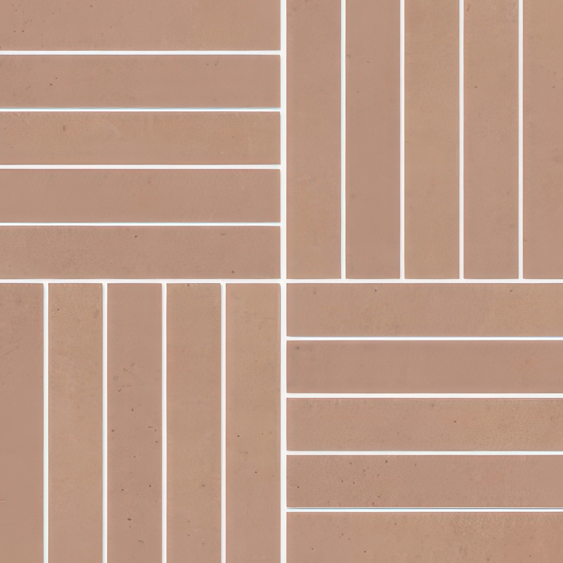 Paradise 1x6 Parquete Matte Concrete Look Porcelain Mosaic Tile
