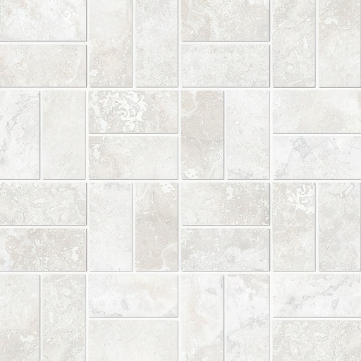 Fantasy 1.5X3 Basketweave Natural or Lappato Finish Travertine Look Porcelain Mosaic Tile