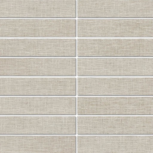 Enchanted 1.5x6 Stack Matte Fabric Look Porcelain Mosaic Tile